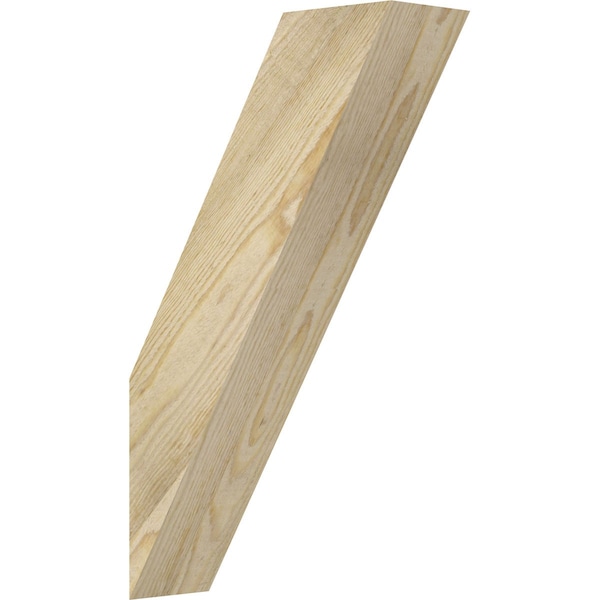 Ekena Millwork 4"W x 12"D x 20"H Traditional Rough Sawn Knee Brace, Douglas Fir BRC04X12X20TRA00RDF - main